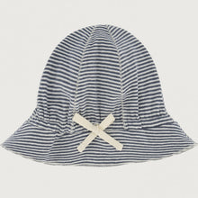 Load image into Gallery viewer, Baby Sun Hat &#39;&#39;Blue Grey&#39;&#39; GOTS Organic Cotton
