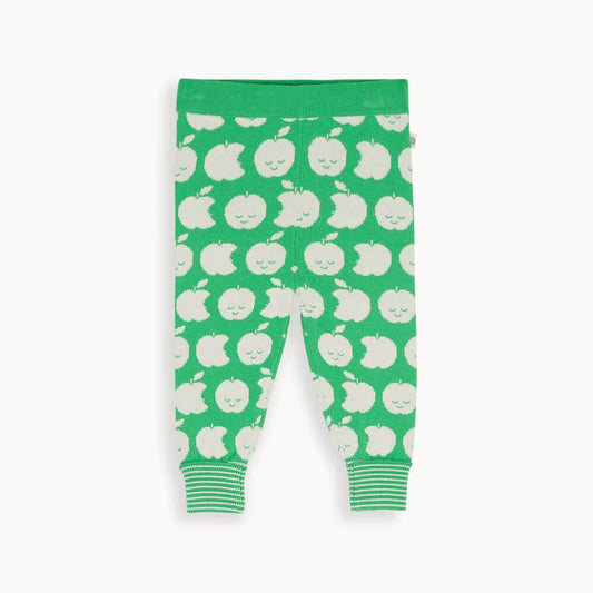 Strickhose „Grüner Apfel“, GOTS 2-3 Jahre / 92-98