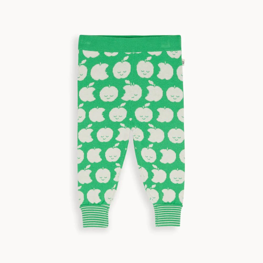 Knit Trouser ''Green Apple'', GOTS