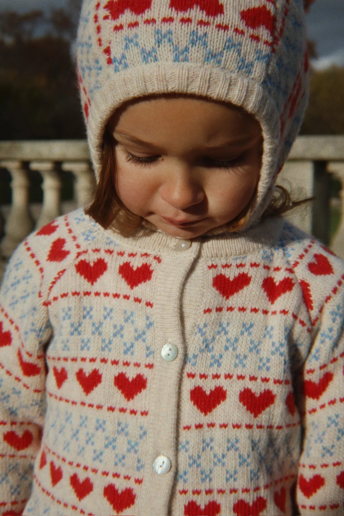 Kids Wool Balaclava Heart, Various Sizes