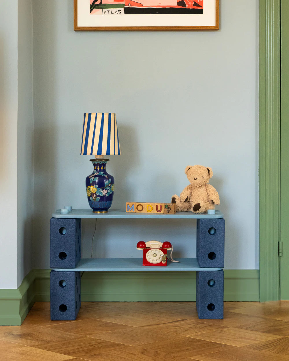 MODU Balance Track Set, Tiefblau / Himmelblau