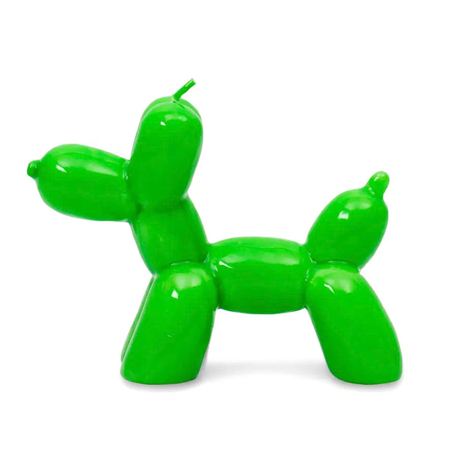 Balloon Dog Candle, Green