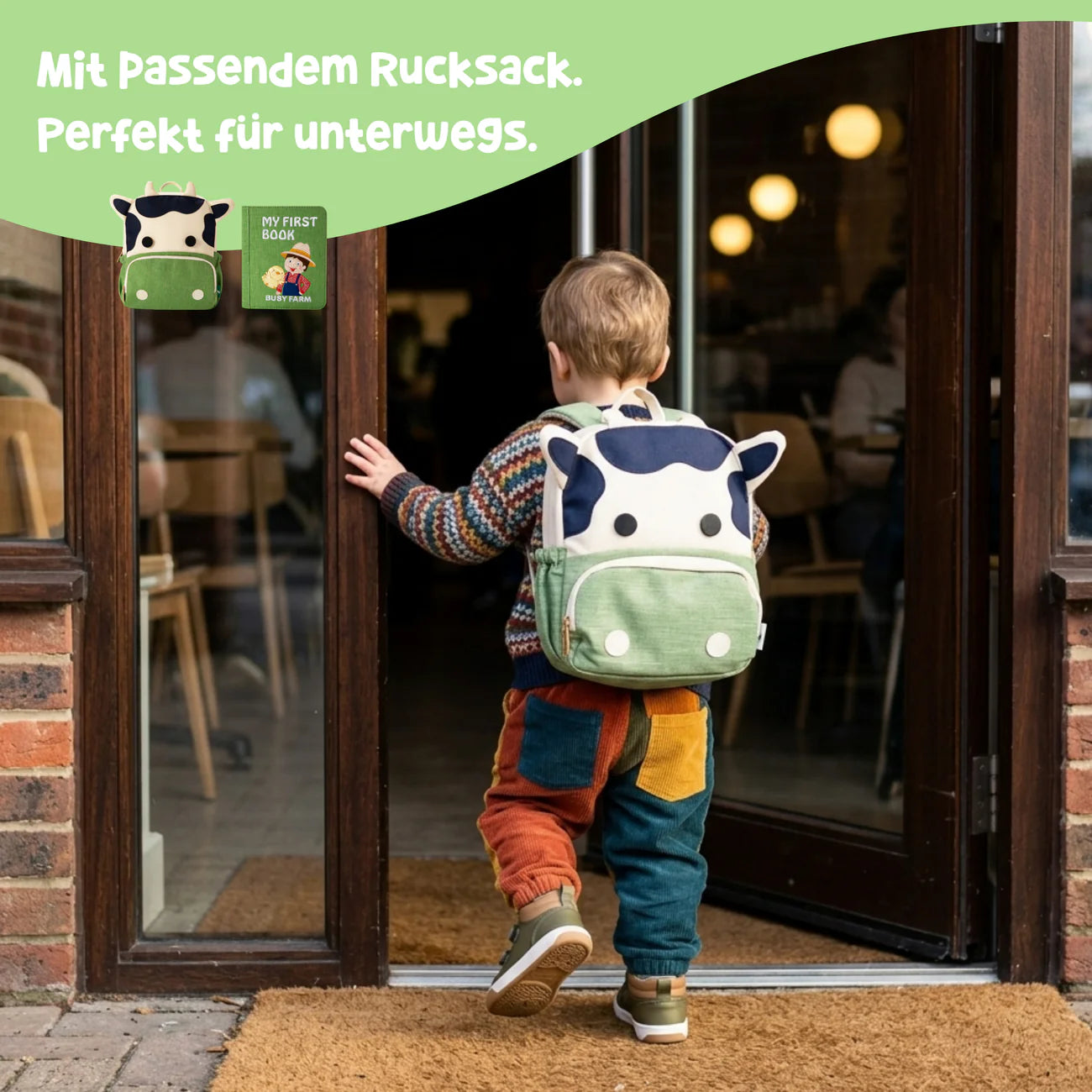 Montessori Buch- & Rucksack-Set, Fleißiger Bauernhof