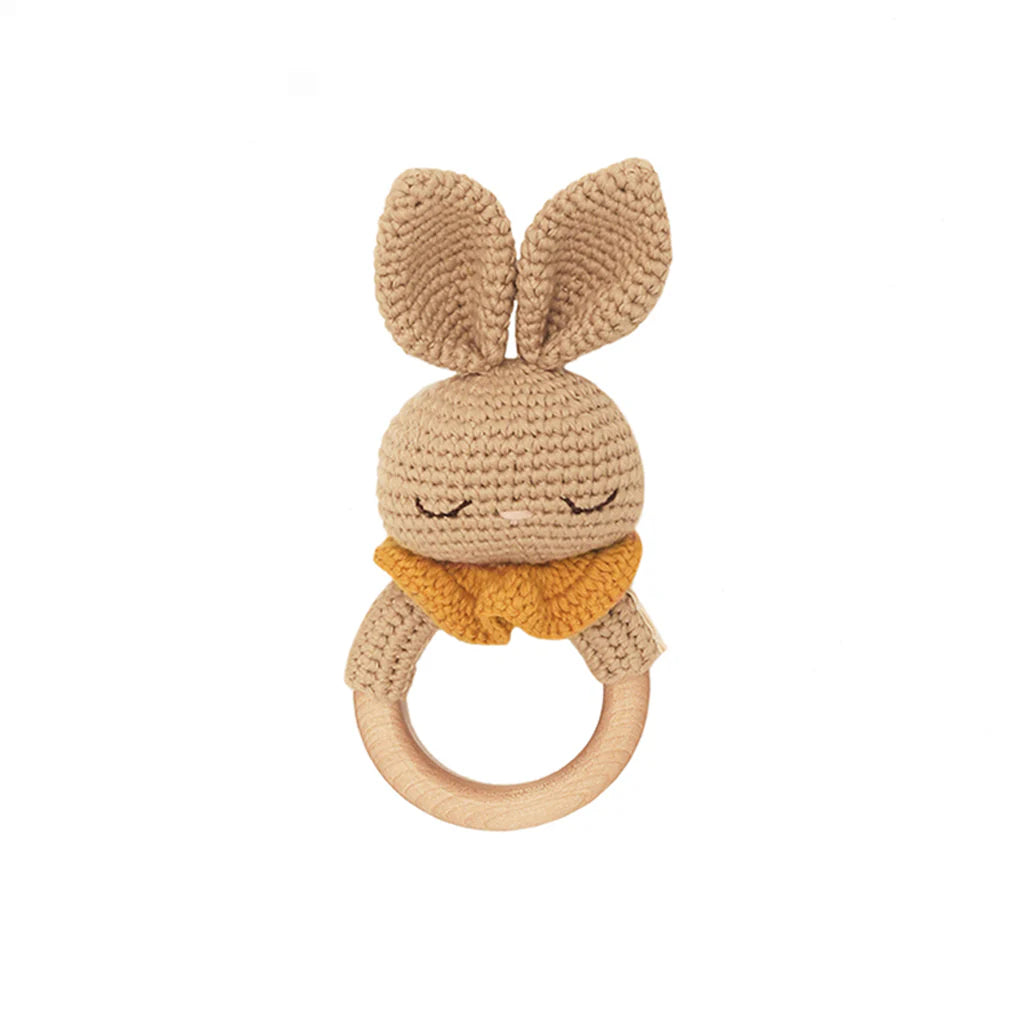Teething Ring with Bell, Beti the Bunny