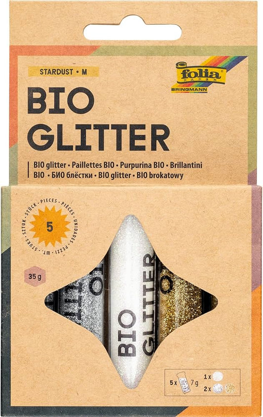 Organic Glitter ''Stardust'' Set of 5