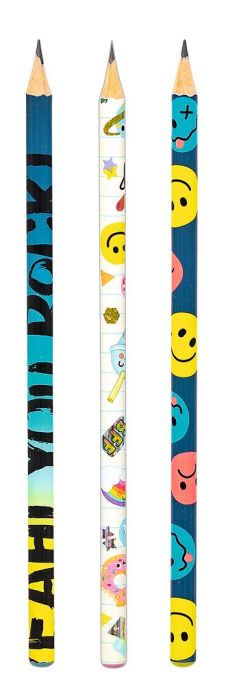 Buntstifte Set, Glücklicher Tag 3er Pack Blau