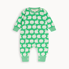 Load image into Gallery viewer, Knit Playsuit &#39;&#39;Green Apple&#39;&#39;, GOTS
