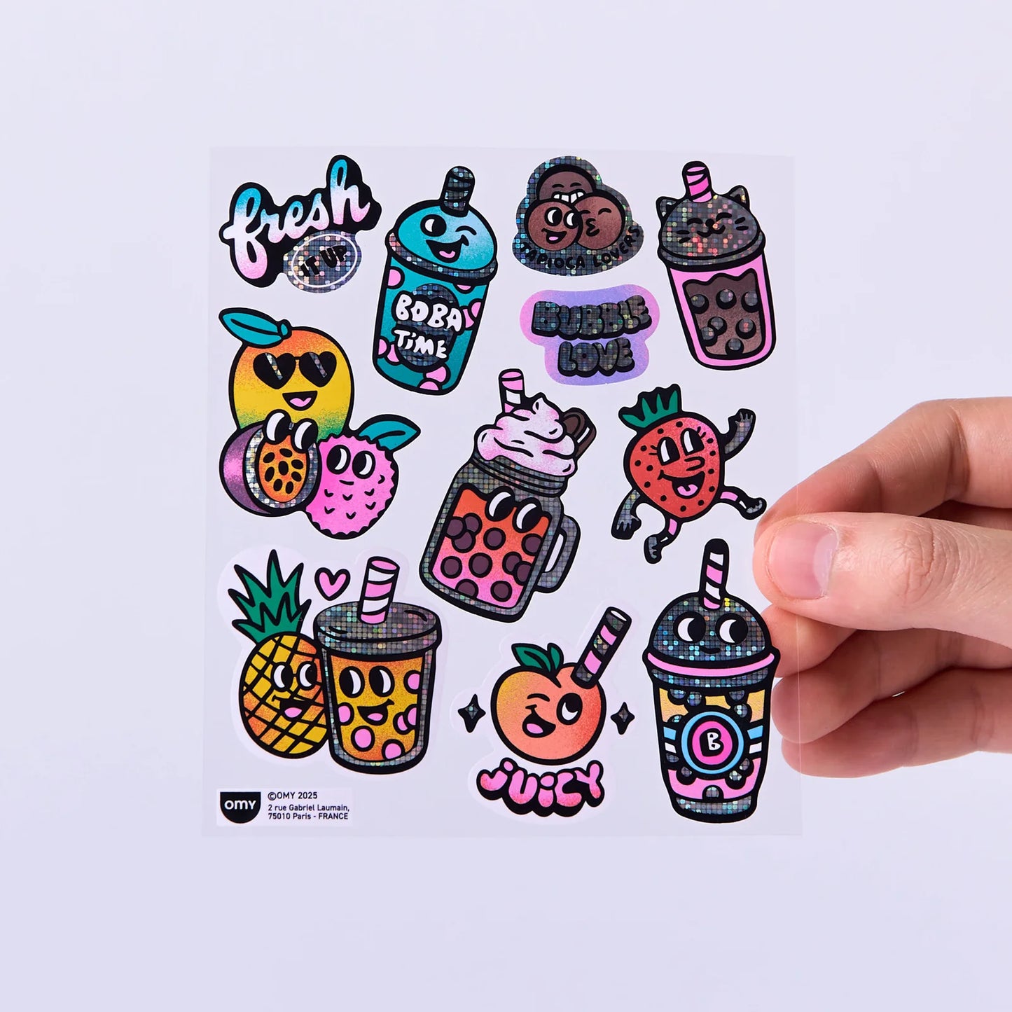 Fabulous Stickers Big, Bubble Tea