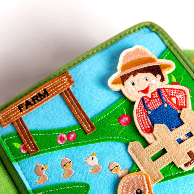 Montessori Buch- & Rucksack-Set, Fleißiger Bauernhof