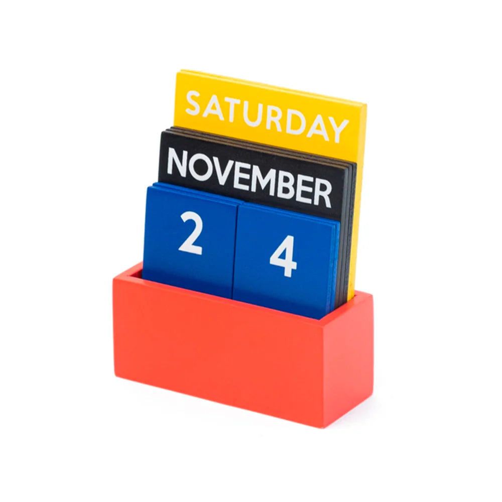 Kleiner ewiger Kalender, mehrfarbig