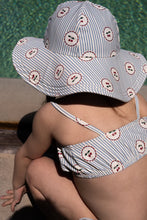 Load image into Gallery viewer, Cale Swim Hat &#39;&#39;Cherry Stripe&#39;&#39;

