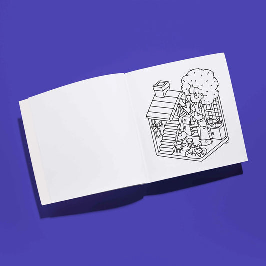 Colouring Book: Cozy Art Tiny House