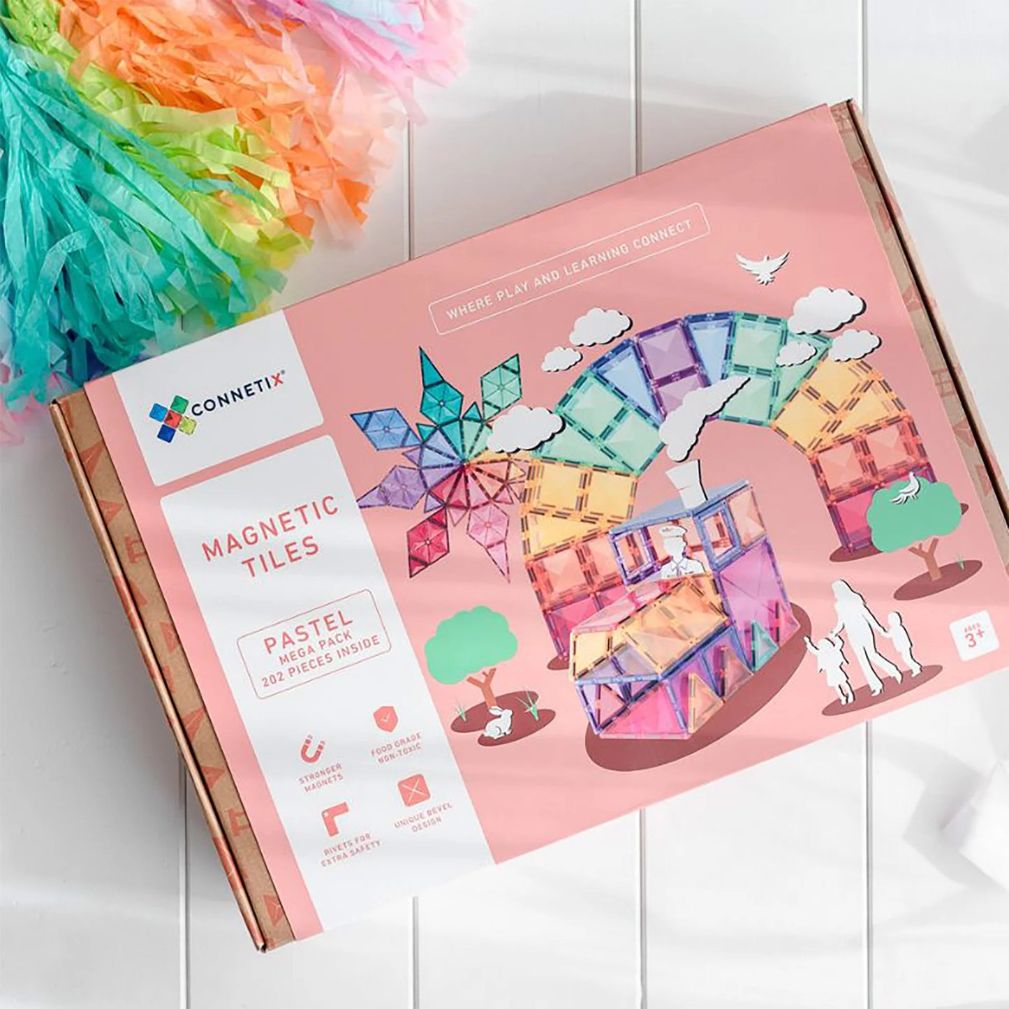 Connetix ''202 Piece Pastel Mega Pack EU''