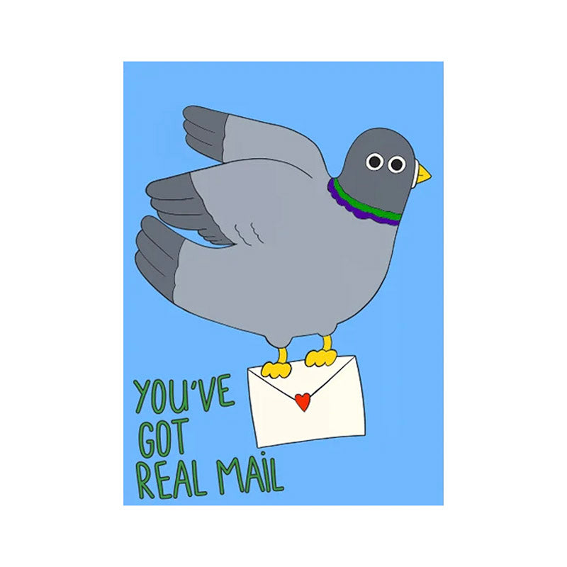 ''You've Got Real Mail'' Postcard