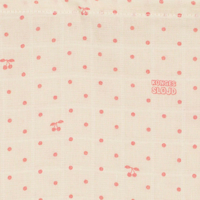 Muslin Cloth 3 Pack, Cherry Dot