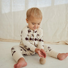 Load image into Gallery viewer, Cherries Onesie &#39;&#39;Oat&#39;&#39;, Organic Cotton
