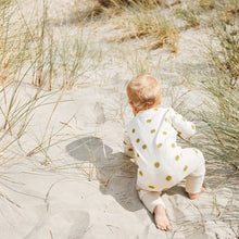 Load image into Gallery viewer, Smile Faces Onesie &#39;&#39;Oat&#39;&#39;, Organic Cotton
