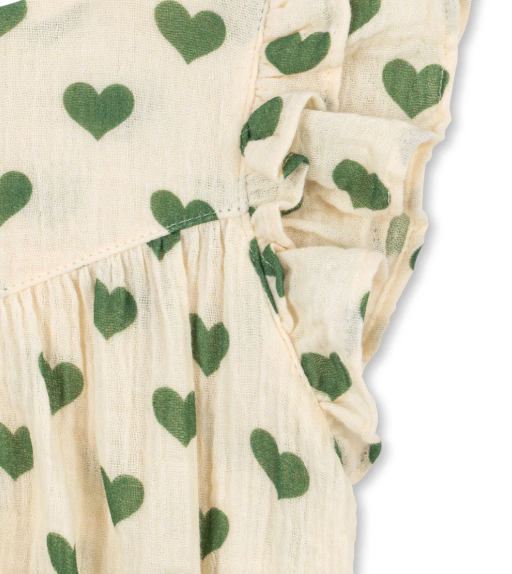 Coco Strampler GOTS, Amour Verde