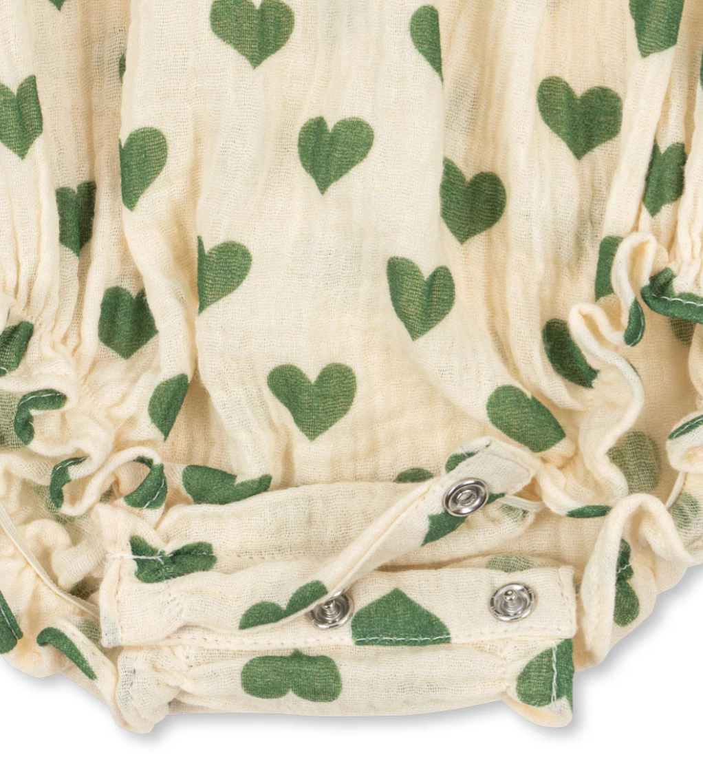 Coco Strampler GOTS, Amour Verde