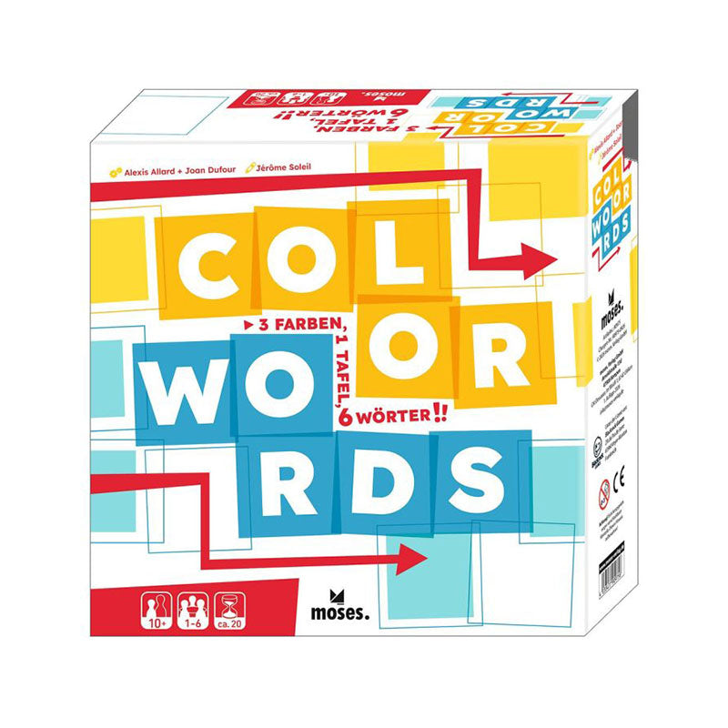 Board Game, Color Words 10 Years +