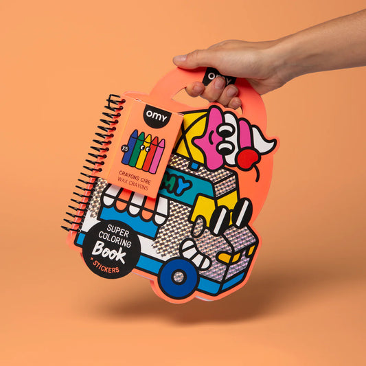 OMY Colouring & Stickers Book, Yummy