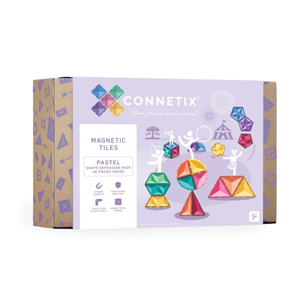 Connetix ''48 Piece Pastel Shape Expansion Pack, EU''