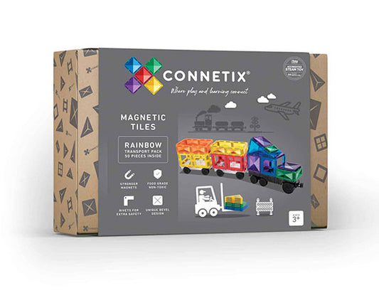 Connetix ''50 Piece Rainbow Transport Pack EU''