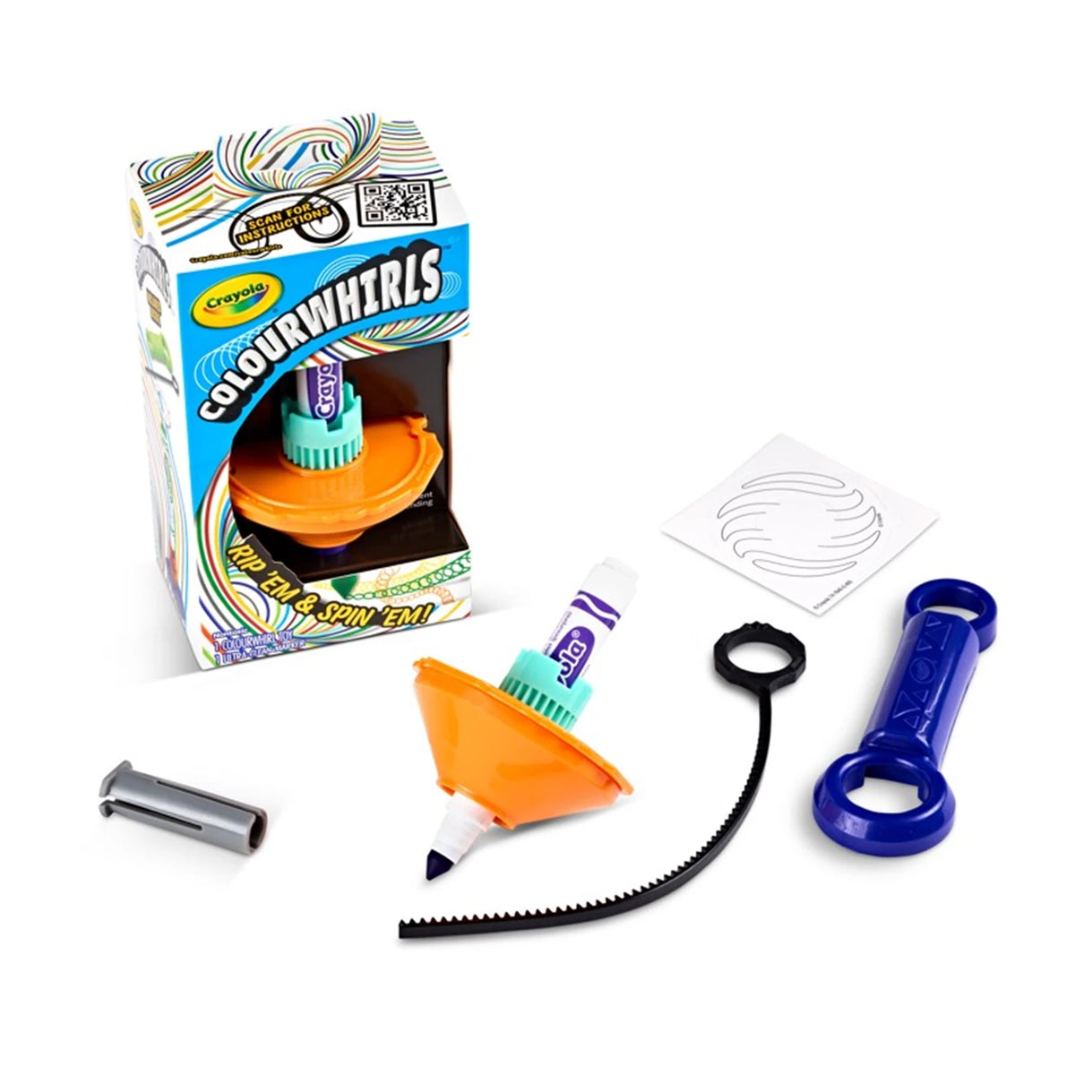 Crayola Colourwhirls, verschiedene Farben
