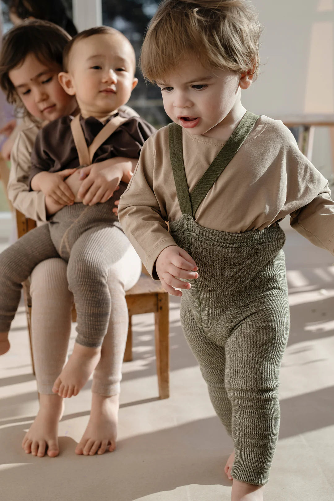 Footless Tights  ''Creamy Olive''