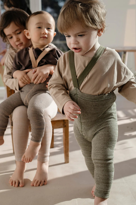 Fußlose Strumpfhose „Creamy Olive“