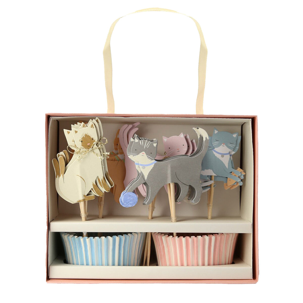 Cupcake-Set, niedliche Kätzchen