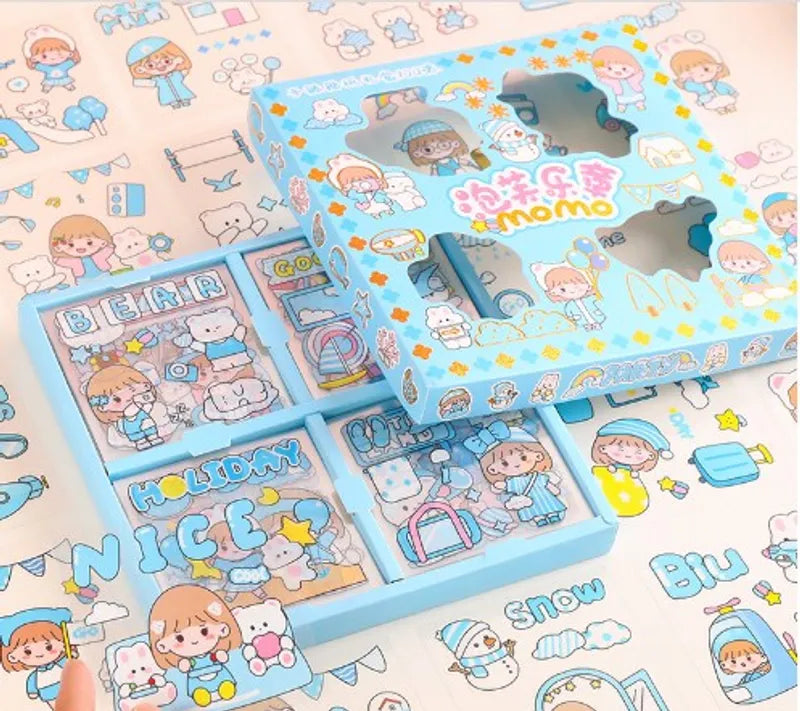 Momo Stickers Gift Box ''Blue''