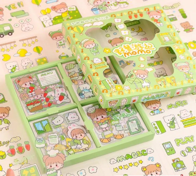 Momo Stickers Gift Box ''Green''