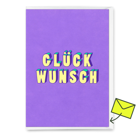Grußkarte, Glückwunsch