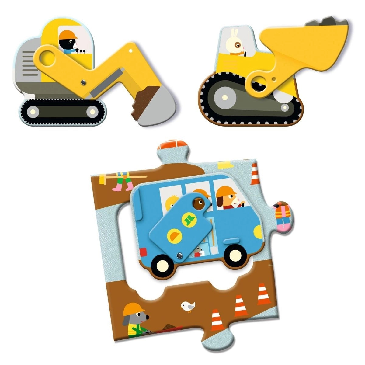 Floor Puzzle: Construction Site