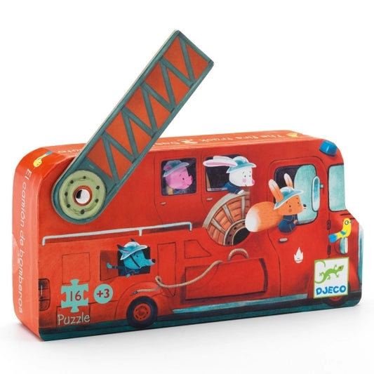 24-teiliges Puzzle, Feuerwehrauto