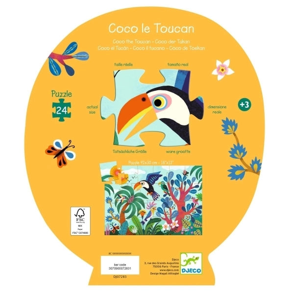 24 Piece Puzze, Toucan