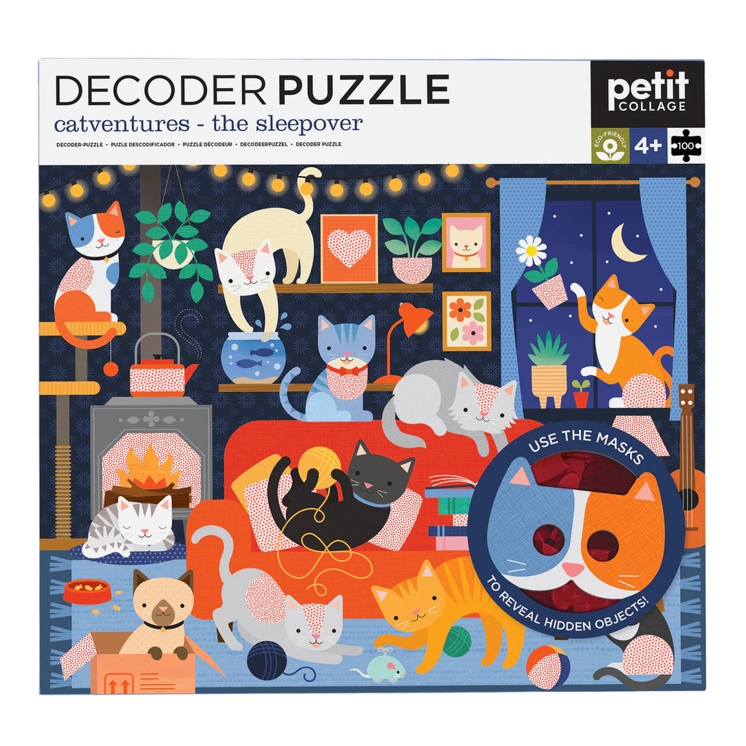 Catventures - The Sleepover, 100 Piece Decoder Puzzle
