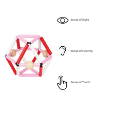 Lade das Bild in den Galerie-Viewer, Greifspielzeug, Pink / Rot / Weiß
