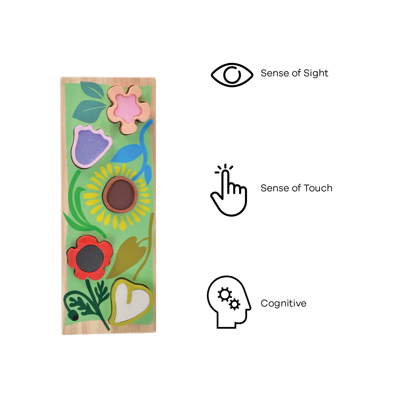 Sensorisches Puzzle-Spielzeug, Wilder Garten
