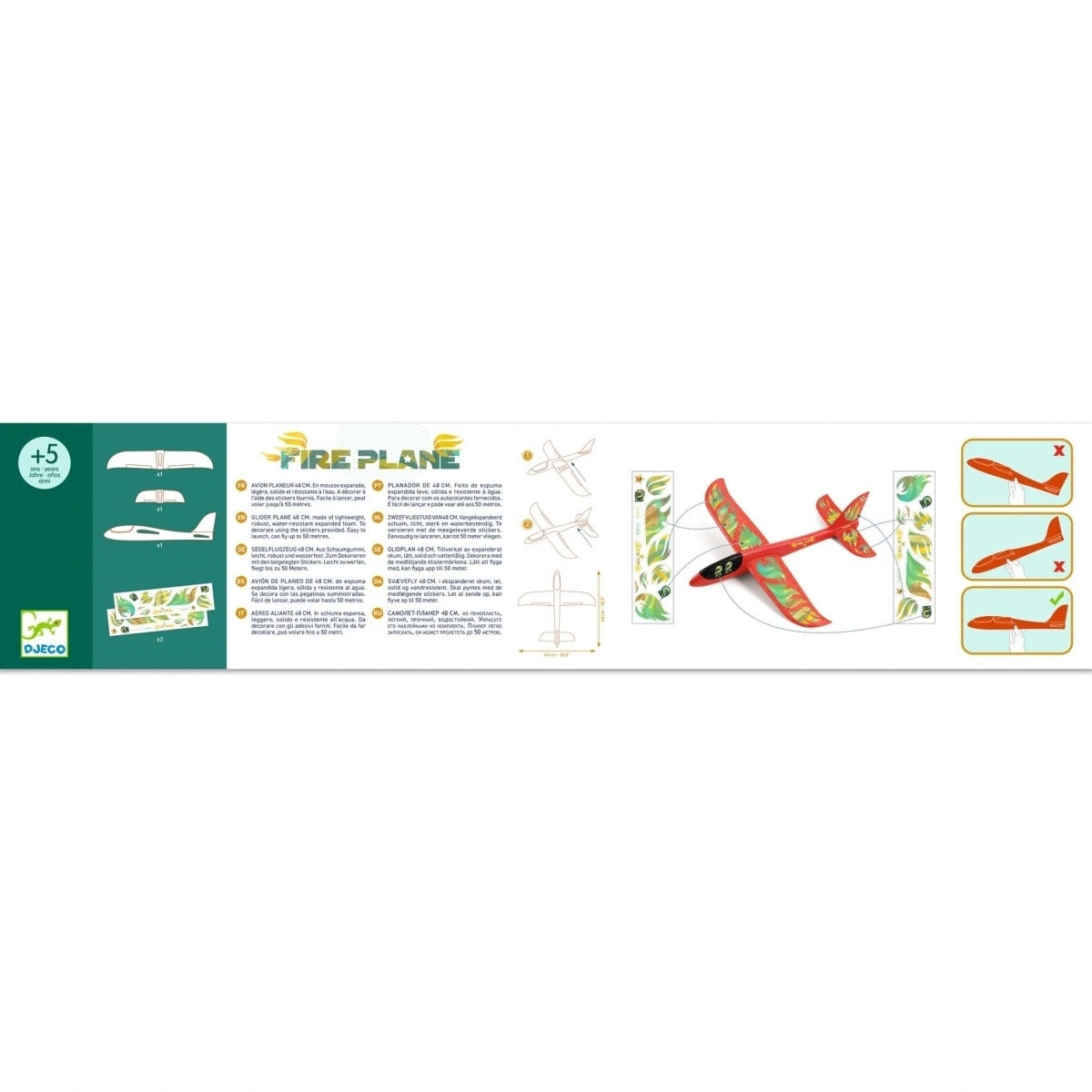 Glider Plane Toy, Fire Plane