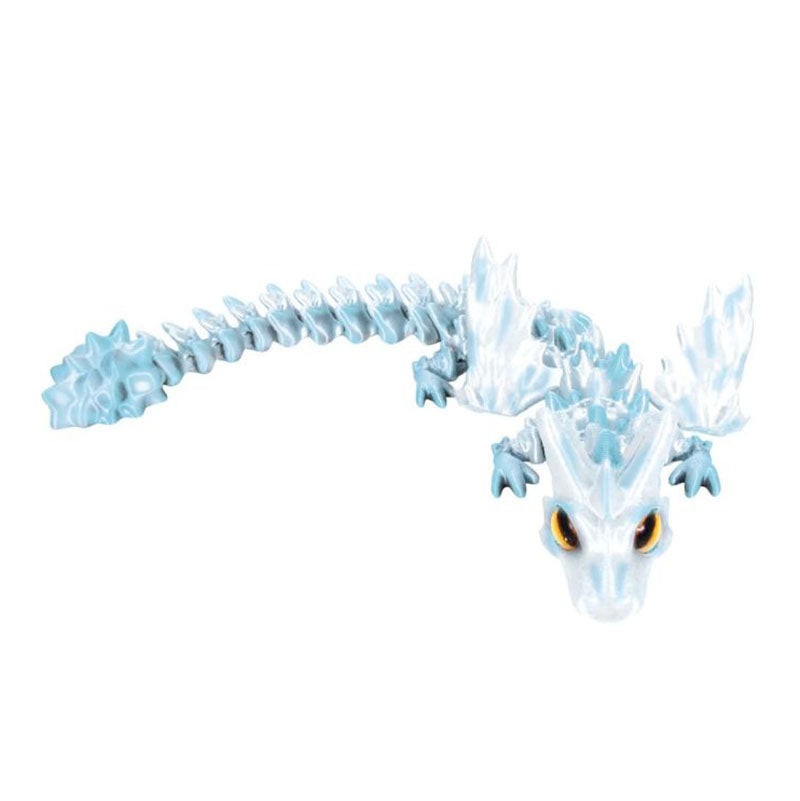 Geflügelter Drache Feuer & Eis, Silber