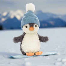Lade das Bild in den Galerie-Viewer, Plüschtier &#39;&#39;Jellycat Peanut Pinguin Snowboarden Klein&#39;&#39;
