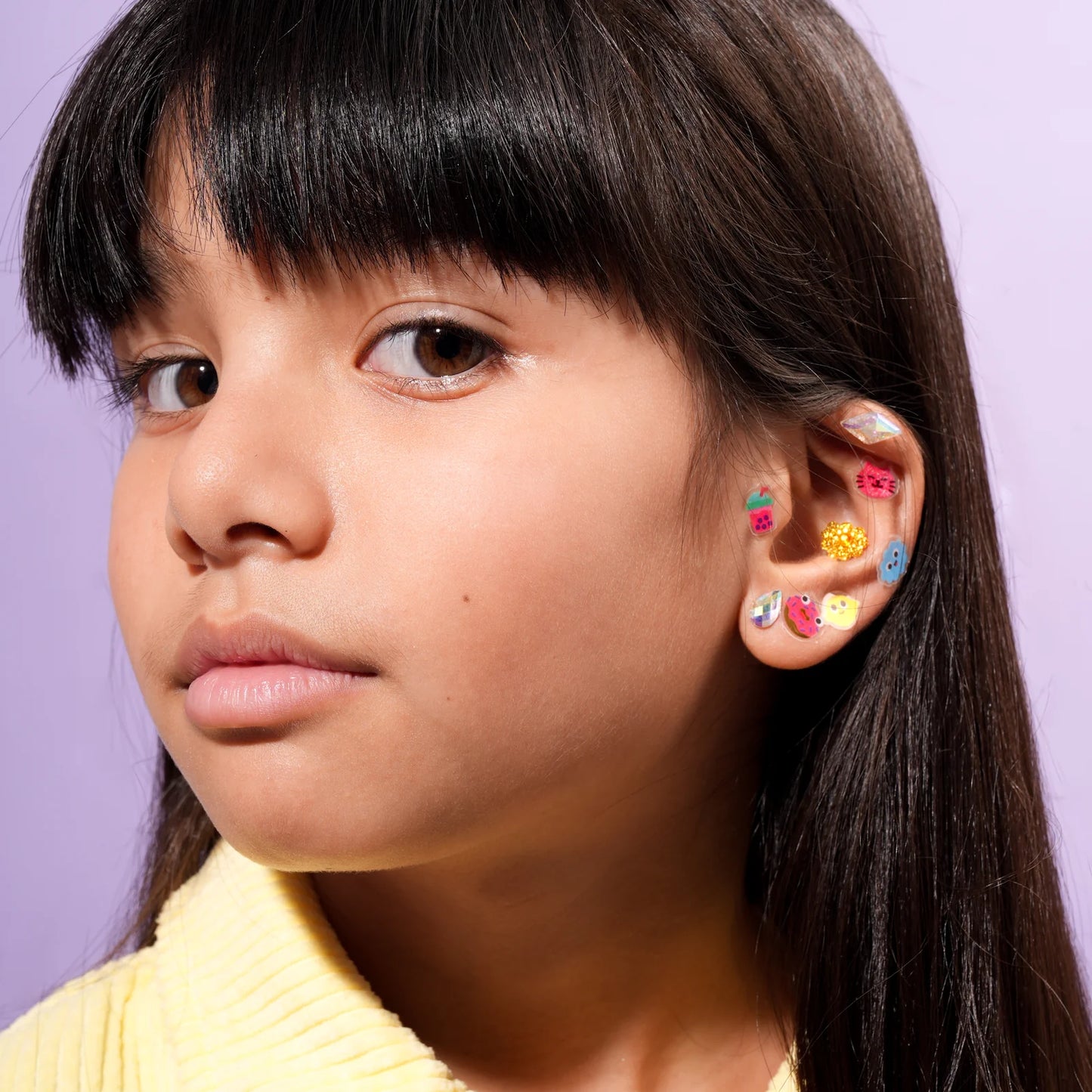 OMY Stick-On Earrings, Kawaii