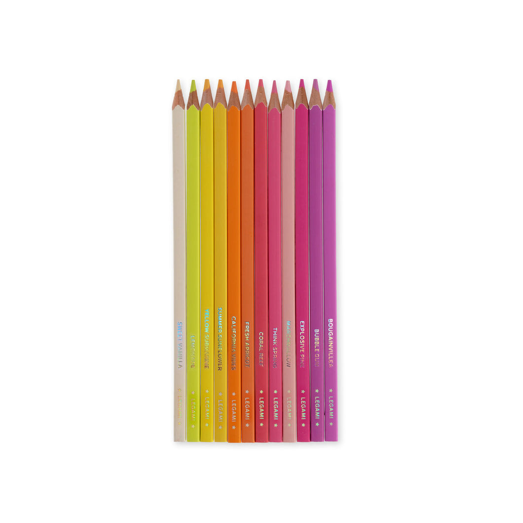 Set of 12 Colouring Pencils ''Live Colourfully - Pastels''