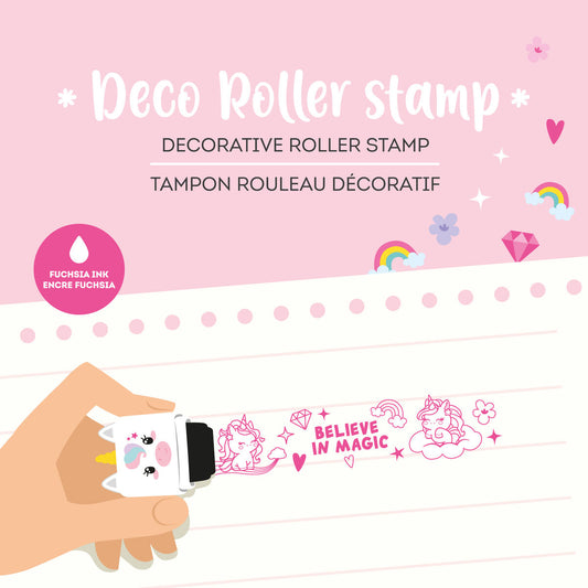 Legami Deco Roller Stamp, Unicorn