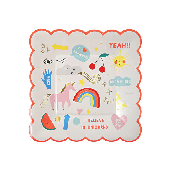 Party Plates, I believe in Unicorns