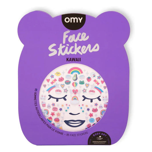 OMY Face Stickers, Kawaii