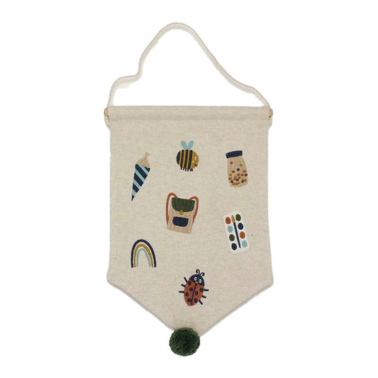 ''Schulkind'' Wall Flag, School Symbols
