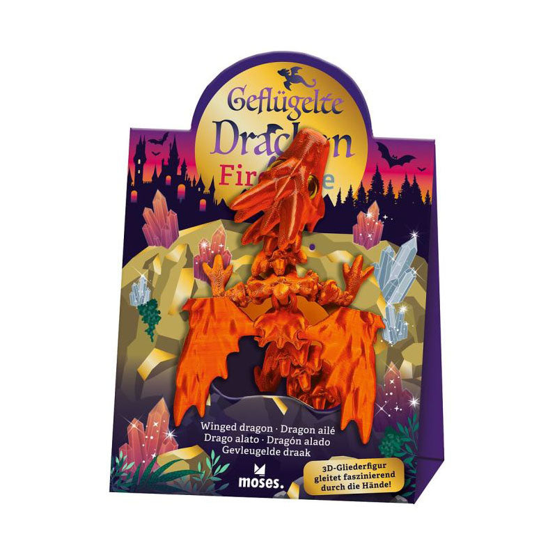 Geflügelter Drache Feuer & Eis, Rot